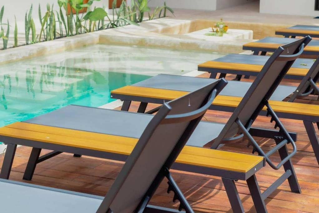 Cozy Apartment With Pool In Bacalar Center Екстер'єр фото